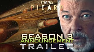 Star Trek Picard Season 3 Announcement Teaser Trailer Star Trek Day ► 4K ◄ Clip Promo Sneak Peek [upl. by Homere]