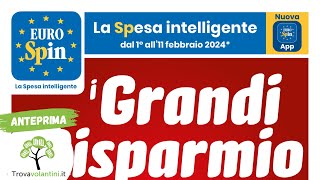 VOLANTINO EUROSPIN dal 1 al 11 febbraio 2024 anteprima [upl. by Ydoj]