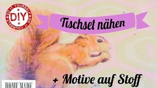 How To I Tischsets nähen toll für Nähanfänger geeignet I Deko Inspirationen Selbstgemacht [upl. by Nemad]