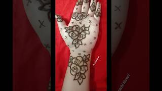 Beautiful front hand mehndi design for karwachauth❤mehndi henna youtubeshorts trendingshorts [upl. by Emily101]