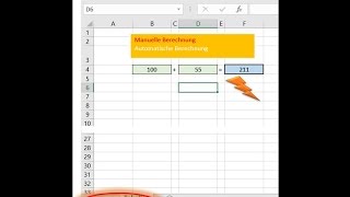 Excel Berechnen Manuell [upl. by Hsemin]