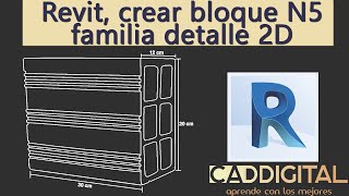 Revit crear familia de bloque N5 [upl. by Ert182]