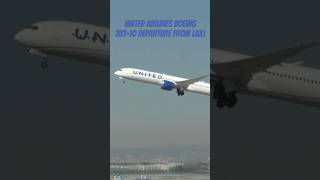 United Airlines Boeing 78710 departure from LAX [upl. by Lennod]