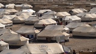 Families from Mosul find shelter in Syrian refugee camp [upl. by Kera103]