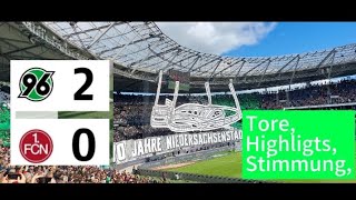 Hannover 96  1FC Nürnberg  ToreHighligtsStimmung 🔥 [upl. by Enileme699]