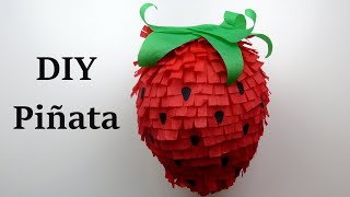 Strawberry Piñata DIY Piñata [upl. by Sigmund]