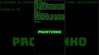 COMO LER ARQUIVOS NO TERMINAL DO LINUX [upl. by Arocat]