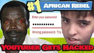 African Rebel Kony HACKS Youtuber VIBEZ On Fortnite amp Takes His Verified Channel [upl. by Llessur]