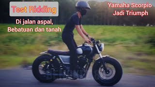 Scorpio Custom Bratstyle Super GAMBOT bengkel88 testride scorpio japstyle  Scorpio bobber [upl. by Trakas]