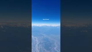 Mount Everest view from airplane  Himalayas range  Himalayas of Nepal amp Bhutan mounteverest [upl. by Wandie]