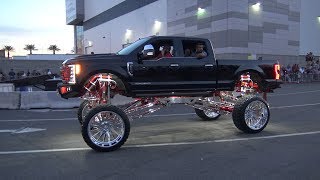 Lifted Trucks at the SEMA Cruise 2018 [upl. by Ernaldus]