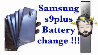 Samsung s9plus  battery replacement  change  health weak [upl. by Cornela891]