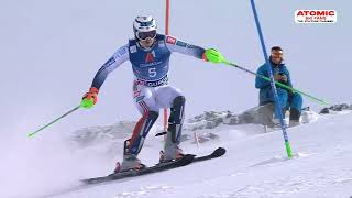 AUDI FIS Ski World Cup  Mens Slalom  Gurgl AUT 1st run Nov 18 2023 [upl. by Reamy]