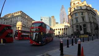 LONDON HISTORY WALK  Austin Friars 💒 Throgmorton Street Drapers Hall The Royal Exchange 2021 [upl. by Elly]