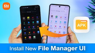 MIUI 14 New File Manager Apk  Install MIUI File Manager UI On Any Xiaomi Phone [upl. by Clava]