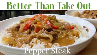 How To Make Easy Pepper Steak And Rice  My Pepper Steak Recipe [upl. by Everick802]