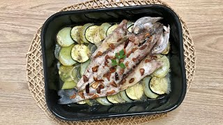 LUBINA AL HORNO CON PATATA y VERDURAS 🐟 Receta Fácil Rápida y Sana 🤤 [upl. by Erusaert]