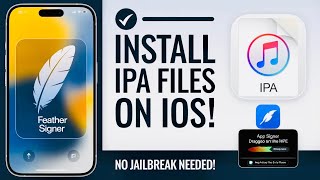 How To Install IPA Files on iPhoneiPad Without Jailbreak  Feather Signer iOS Latest Methodquot [upl. by Letney]