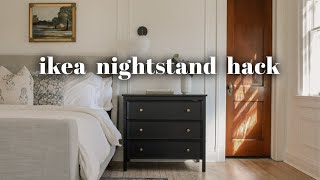 Ikea Nightstand Hack  DIY Designer Dupe [upl. by Iolenta143]