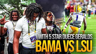 “BAMA🐘 VS LSU🐯” Featuring 5⭐️ recruit Deuce Geralds [upl. by Swihart]