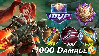 1000 DAMAGE LAYLA SUPER KILLS  ATTACK SPEED BUILD  LAYLA GAMEPLAY [upl. by Leake]