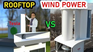 Rooftop Tesla turbine VS Aeromine wind power [upl. by Anna-Diana902]