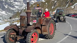 Weltmeisterfahrt 22 Oldtimer Traktor WM am Großglockner 21092024 Hochkelberg TV [upl. by Ynnavoeg]