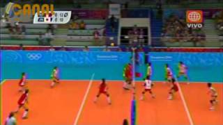 VOLEY PERU  JAPON  1ER SET [upl. by Calandra627]