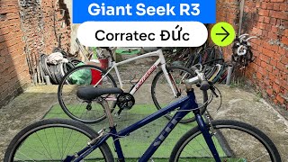 Xe đạp Nhật bãi Corratec Germany 🇩🇪  Giant Seêk khung nhôm Shimano 8 líp LH 0908004400 Tùng Nguyễn [upl. by Ordnajela]