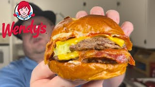 Wendy’s 10 Pretzel Baconator review [upl. by Giralda]