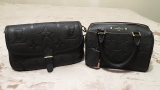 Louis Vuitton Diane empreinte vs Speedy 20 empreinte [upl. by Zanahs]