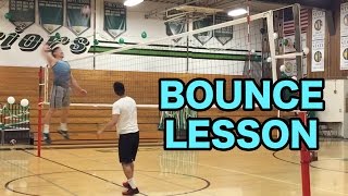 How To BOUNCE A VOLLEYBALL Volleyball Tutorial [upl. by Leuneb993]