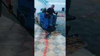 Satisfying flooring removal 🤯 fast asmr asmrsounds howto diy machine shortvideo shorts [upl. by Osnerol]