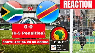 South Africa vs DR Congo 00 65 Penalties Live Africa AFCON Football Match Score Highlights Bafana [upl. by Alesram662]