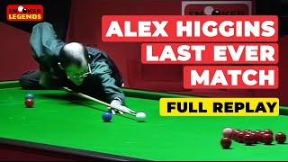 Alex Hurricane Higgins Last Ever Snooker Match [upl. by Ainitsirc]