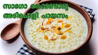 Sago Payasam in Malayalam  Chowari Payasam  Payasam Recipe Kerala Onam Special Payasam 2020 [upl. by Otsedom943]