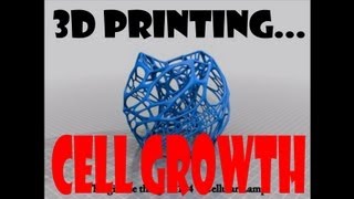 3D printing demonstration  Organic cellular growth [upl. by Alysoun]