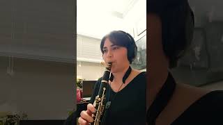 TMEA 2425 Clarinet Etude 1 Playing m 18 [upl. by Alemahs]