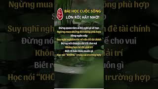 Bài học cuộc sống hay về LỐI SỐNG và TRIẾT LÝ SỐNG THÀNH CÔNG loidayconhan [upl. by Ecneps]