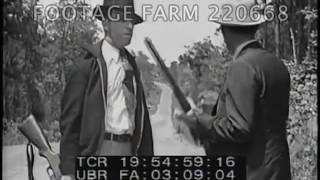 The Retribution of Clyde Barrow and Bonnie Parker 12  22066806  Footage Farm [upl. by Nalyac]