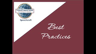 Speechcraft Best Practices QampA [upl. by Yeblehs]