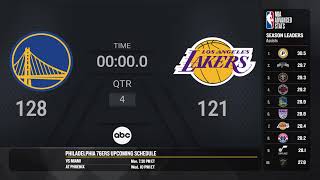 Golden State Warriors  Los Angeles Lakers  NBA On ABC Regular Season Live Scoreboard [upl. by Myrtice]