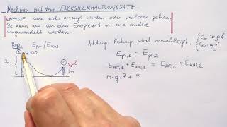 Rechnen mit dem Energieerhaltungssatz [upl. by Ecirtac]