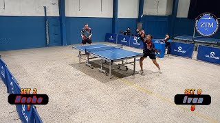 Superliga Fetemba 2324 Div B Nacho Marchese Zenit vs Ivan Eidelson Estación Ping Pong 4524 [upl. by Atterual]