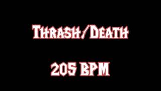 ThrashDeath Metal 205 BPM Free Drum Track [upl. by Augy255]