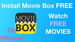 Install Movie Box for FREE NO Jailbreak Watch Movies For Free on ANY iPhone iOS 8  84 [upl. by Adnalra]