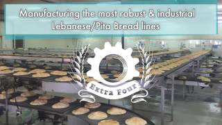 Lebanese Pita Arabic Bread Lines Machines Bakery Equipment by Extra Four Lebanon [upl. by Brooke984]