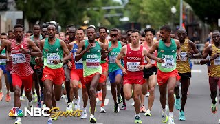 Ethiopia goes 12 in thrilling World Championship Marathon  EXTENDED HIGHLIGHTS  NBC Sports [upl. by Corbie792]