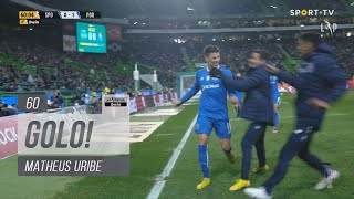 Goal  Golo Matheus Uribe Sporting 01 FC Porto Liga 2223 20 [upl. by Llenrac]