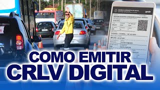 Licenciamento Digital Como pagar emitir e consultar o CRLVE [upl. by Norehs184]